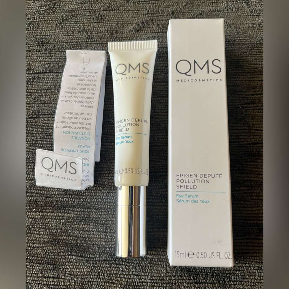 QMS Epigen Depuff Pollution Shield Eye Serum never opened opened box for pic